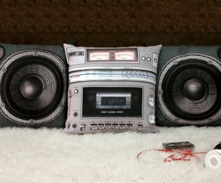 Boombox Pillow Set