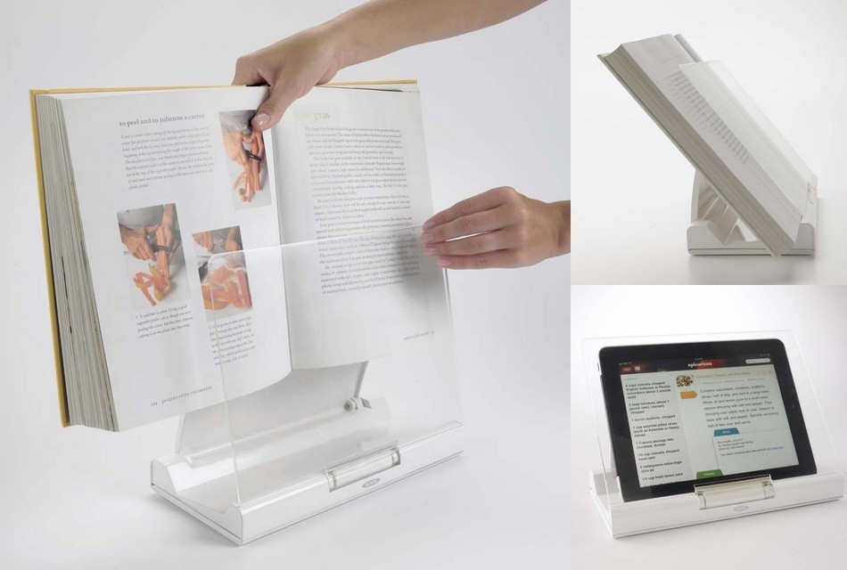 Pop-Up Cookbook Holder and iPad Stand
