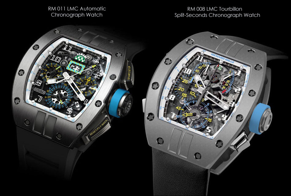 Richard Mille Le Mans Classic 2012 RM 008 LMC and RM 011 LMC Watch