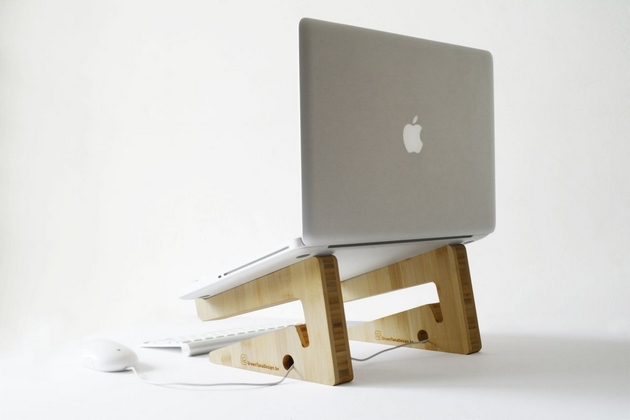 Bamboo Puzzle Laptop Stand (2)