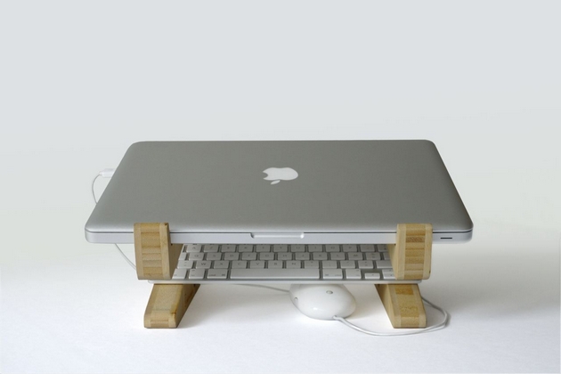 Bamboo Puzzle Laptop Stand (3)