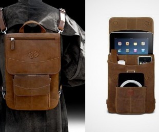 Premium Leather iPad Flight Jacket with Backpack Option
