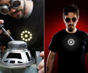 Tony Stark Light up LED Iron Man Shirt