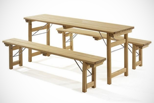 Beer Garden Bench Robinienholz