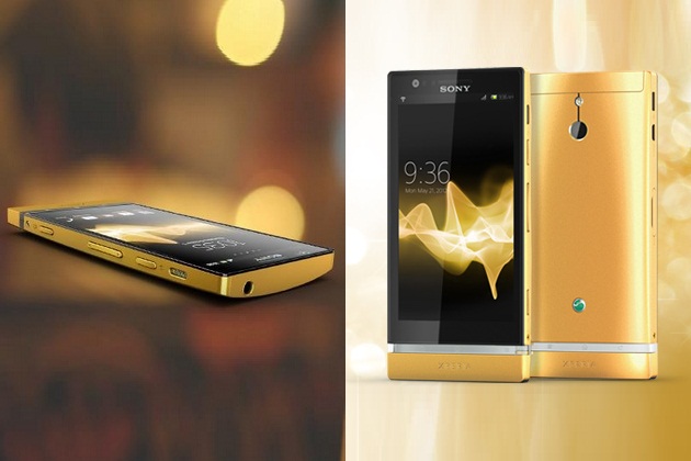 Sony Xperia P 24-Carat Gold (1)