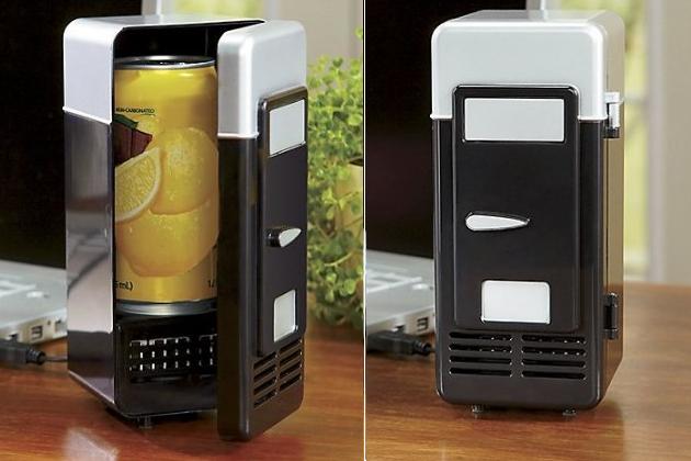 The Swiss Colony USB Heating & Cooling Mini Fridge