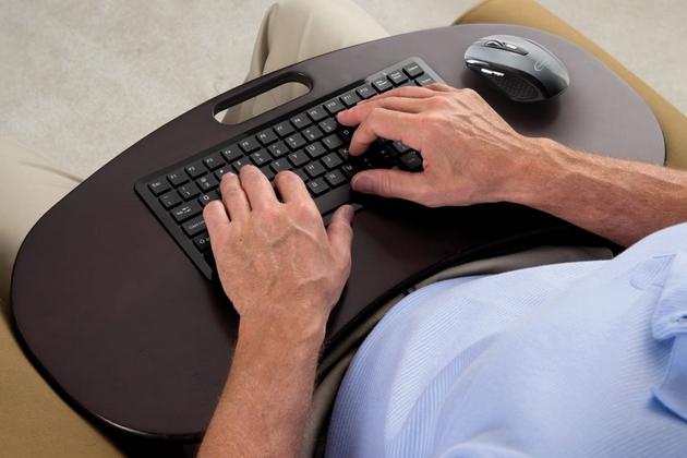 The Wireless Lap Desk Keyboard