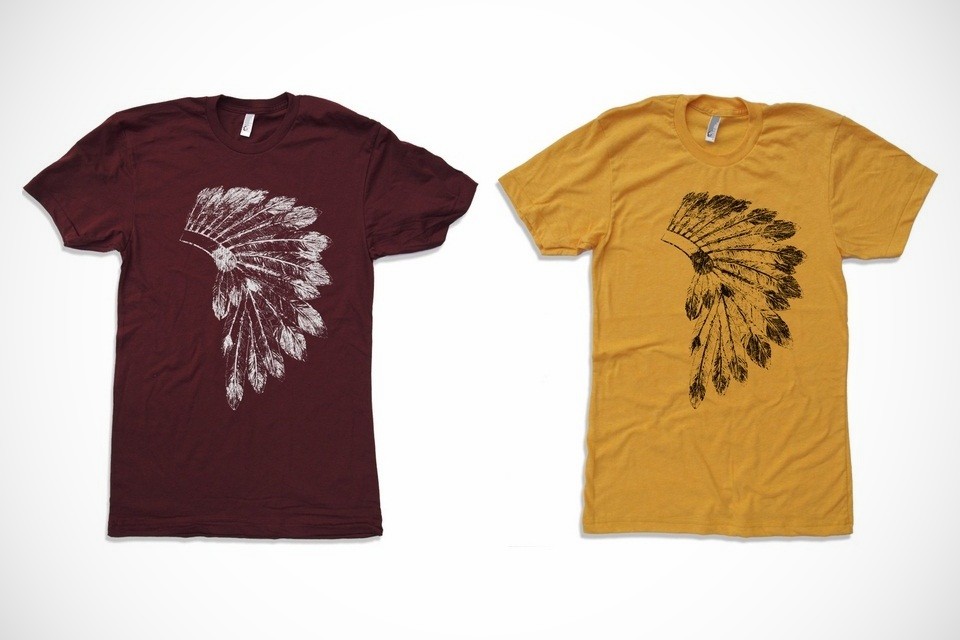 native american headdress tshirt