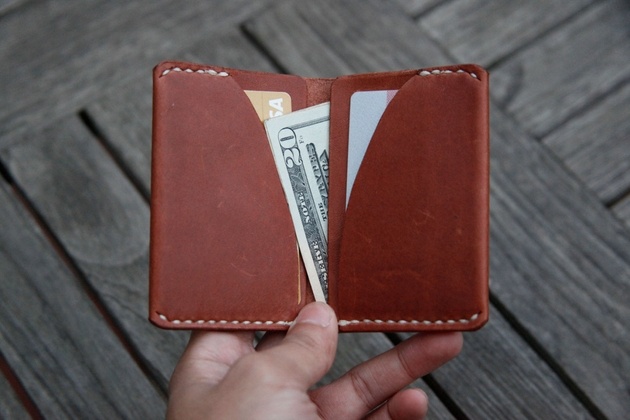 Handmade Ultra Slim Leather Wallet (2)