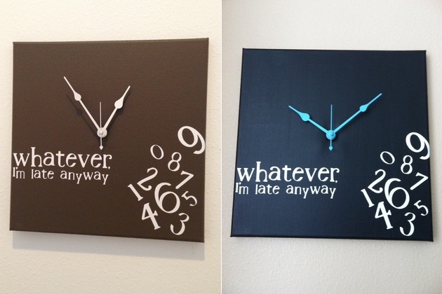 Whatever, I'm late anyway wall clock