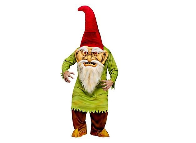 Big Head Evil Gnome Adult Costume 