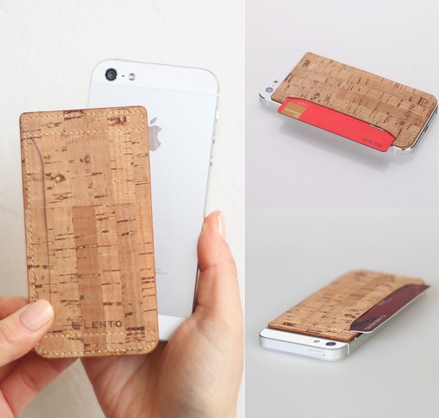 Cork Skin iPhone 5 Card Pocket