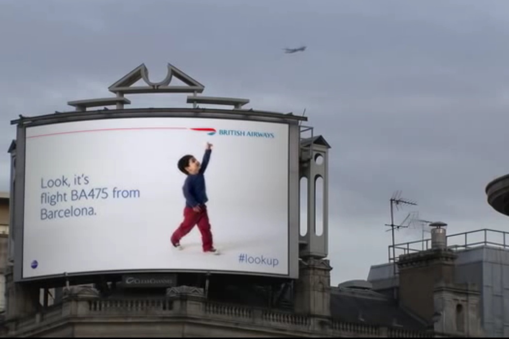British Airways Launches An Innovative Advertisement On Digital Billboard