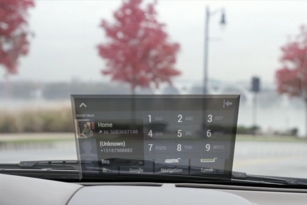 Transparent Headsup! Display Puts Smartphone Apps In Your Face