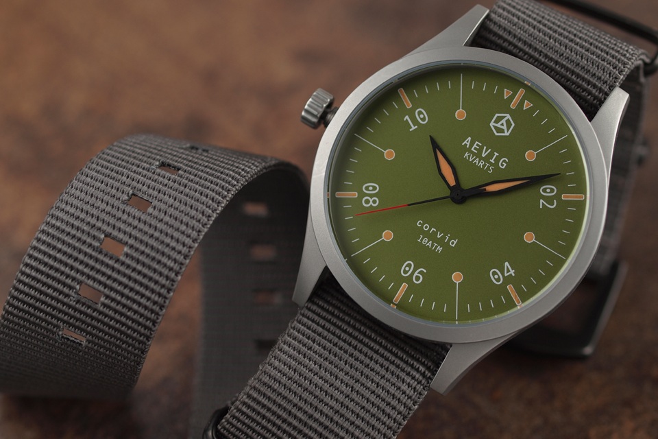 Aevig Corvid – Classic Quartz Field Watch