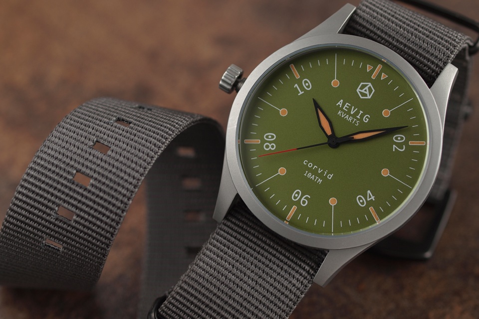 Aevig Corvid – Classic Quartz Field Watch