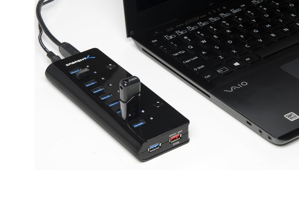 Sabrent Portable 10-Port 3.0 USB Smart Charging Hub