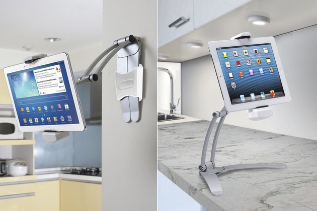2-In-1 Kitchen Mount Stand For iPad And Tablets