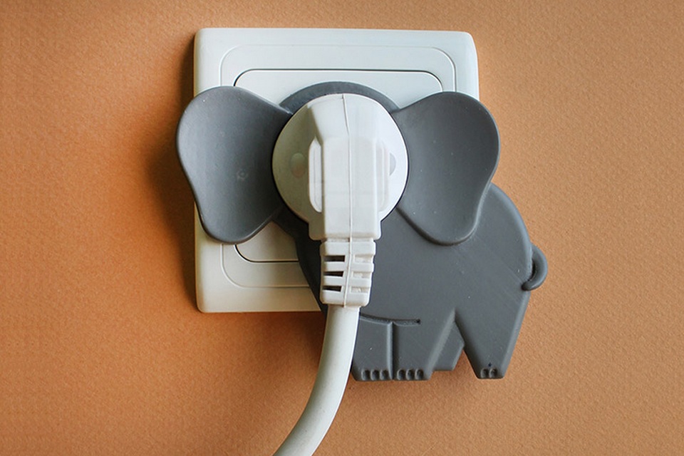 Cute Elephant Wall Plugs