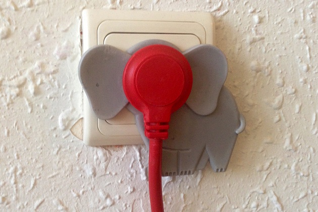 Cute Elephant Wall Plugs