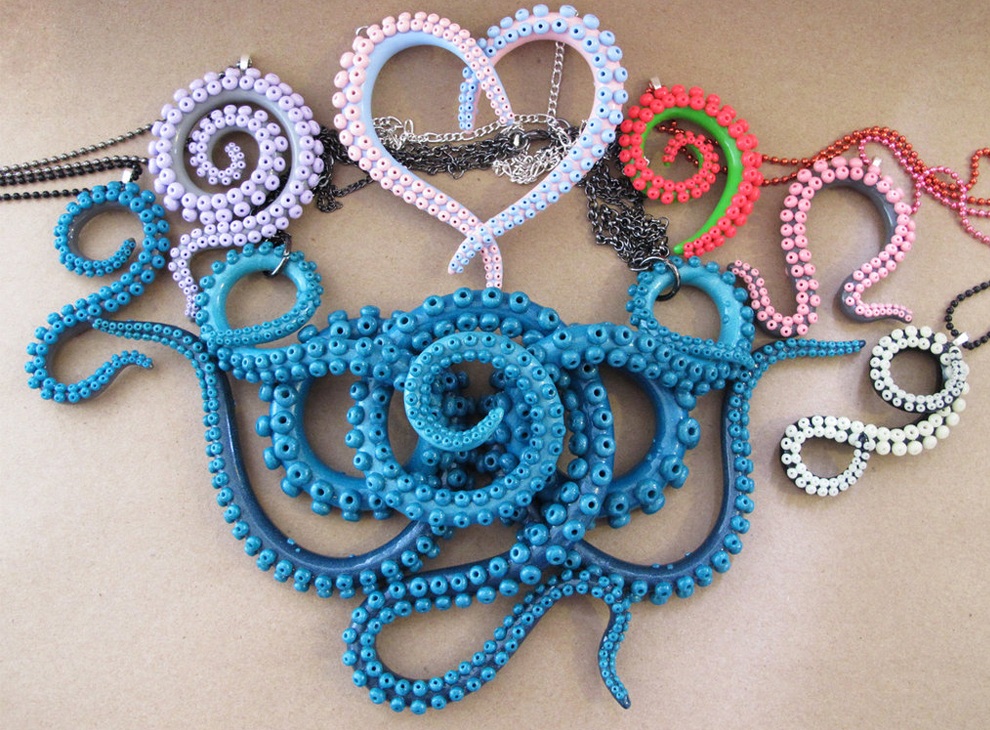 Handcrafted Octopus Tentacle Jewelry