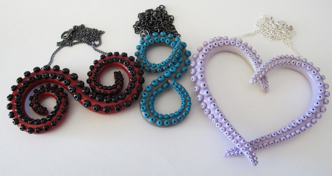 Handcrafted Octopus Tentacle Jewelry