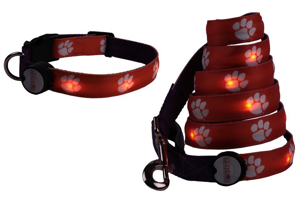 LED Lighted Dog Leash Collar By Dog-E-Glow