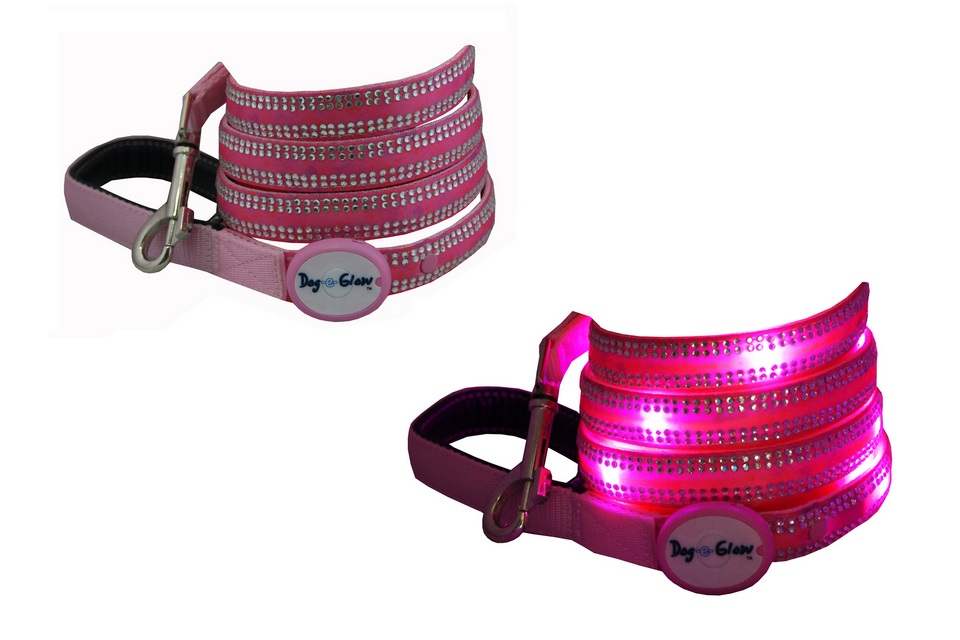 LED Lighted Dog Leash Collar By Dog-E-Glow