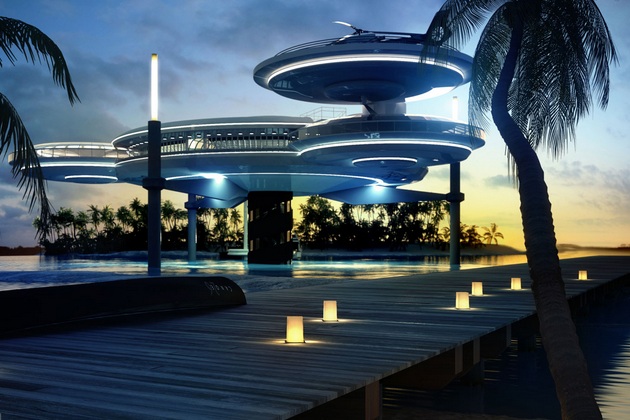 Luxury Underwater Disc Hotel Dubai