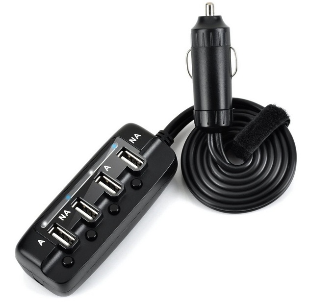 Saicoo 4 USB High Output Ports Car Charger