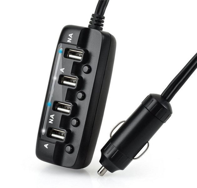 Saicoo 4 USB High Output Ports Car Charger