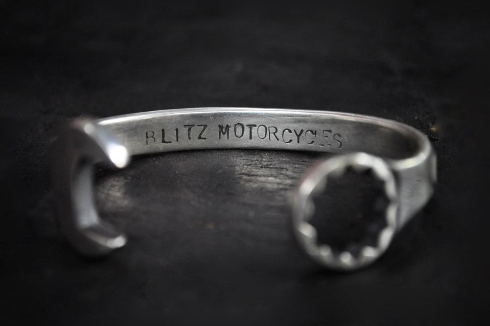 Silver Bracelet Wrench Spanner By Blitz Motorcycles