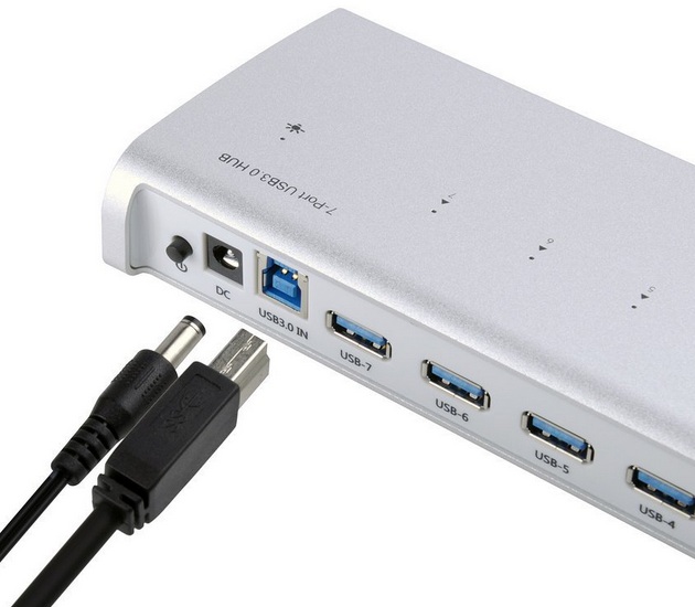 7 Port USB 3.0 Premium Aluminum Hub