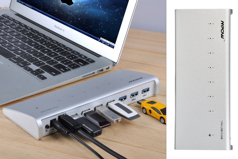 7 Port USB 3.0 Premium Aluminum Hub