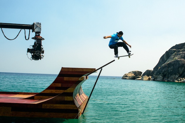 Lake Tahoe Floating Skate Ramp