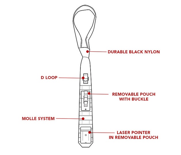 Laser Guided Tactical Necktie