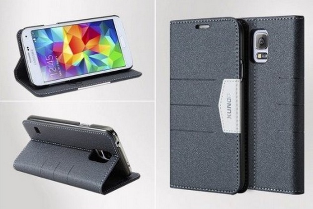 Ultra-thin Cover and Stand for Samsung galaxy S5 Black