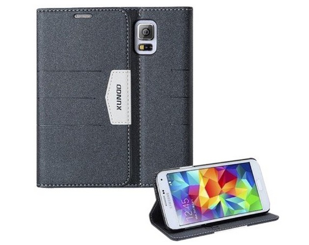 Ultra-thin Cover and Stand for Samsung galaxy S5 Black