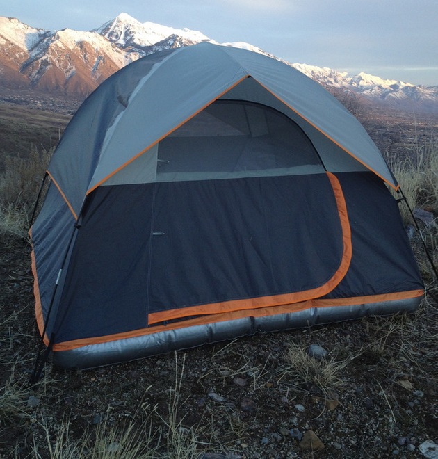 Worlds First Tent With a Patent-Pending Inflatable Base