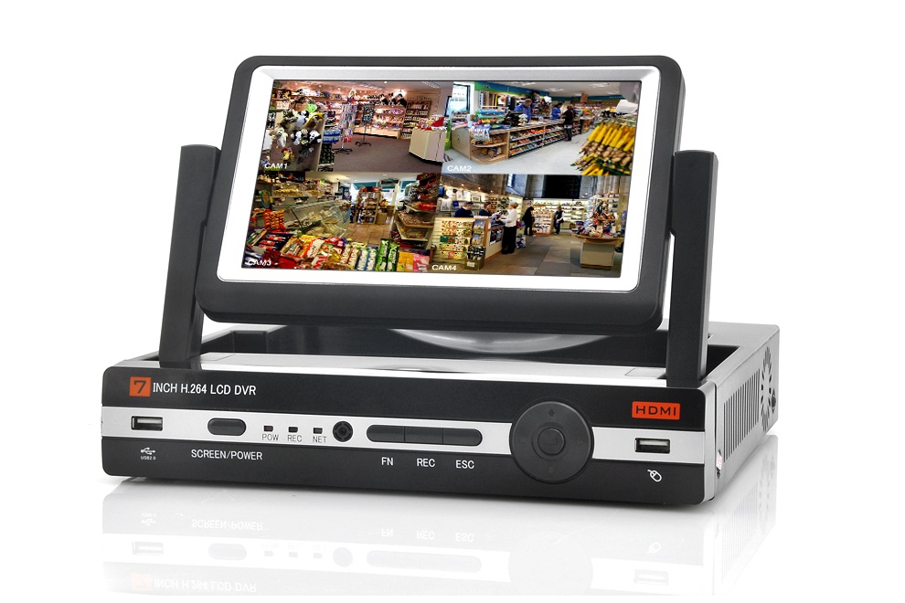 8 Channel Portable DVR With 7 Inch Screen