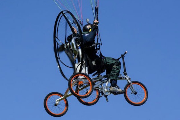 The Worlds First Flying Bicycle