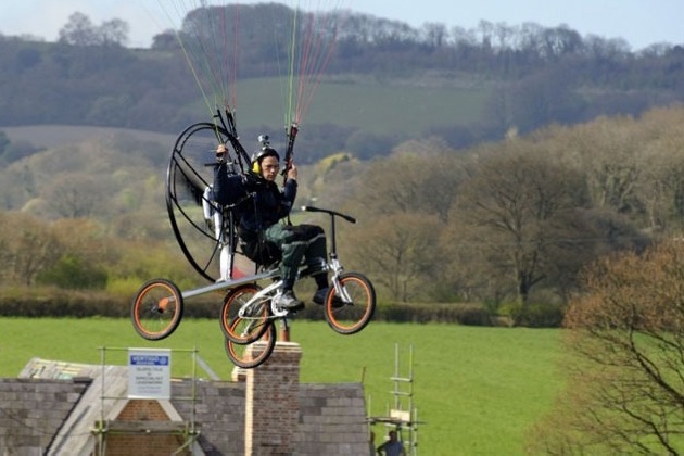 The Worlds First Flying Bicycle