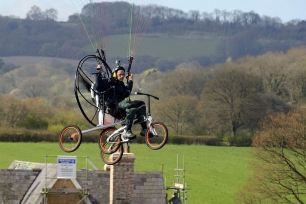 The Worlds First Flying Bicycle