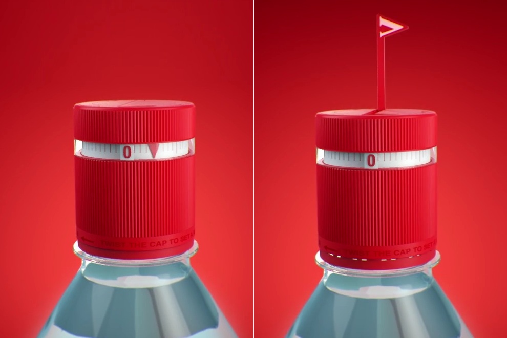 This Vittel Water Bottle Will Remind You to Drink Every Hour