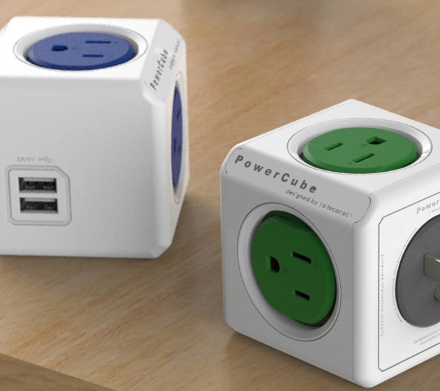 PowerCube Extended USB and Electric Outlet Adapter (6)