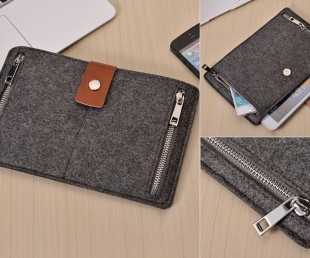 Grey Felt iPad Sleeve