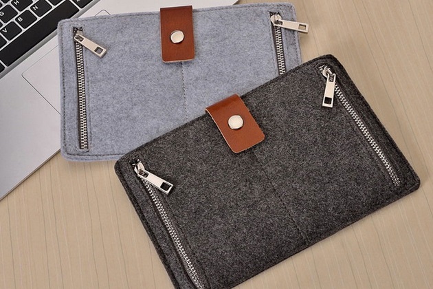 Grey Felt iPad Sleeve