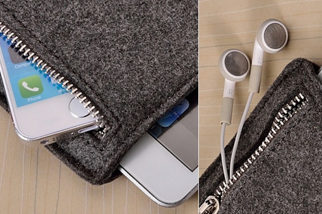 Grey Felt iPad Sleeve