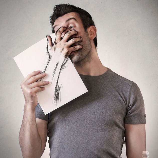 French Artist Combines Photography and Illustration
