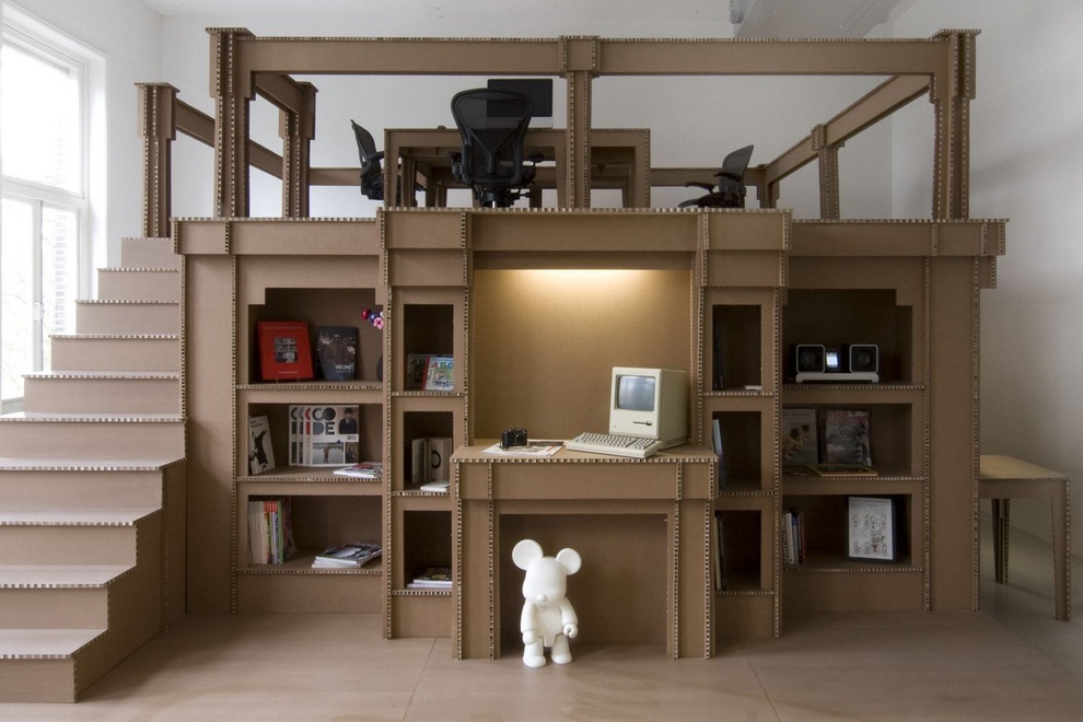 Incredible Amsterdam Office Created Entirely From Cardboard